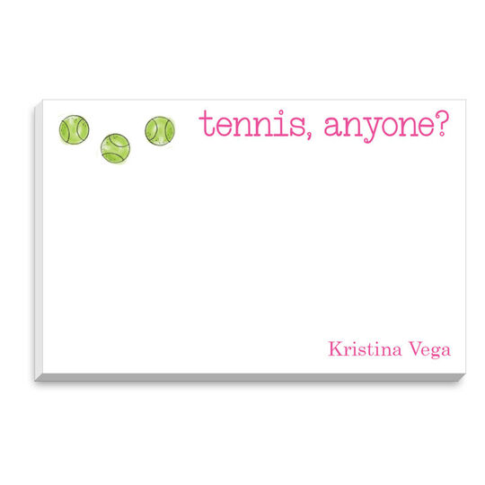 Tennis Anyone Wide Notepads